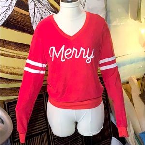 WILDFOX “Merry” Fleeced Shirt